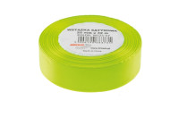 Wstążka satynowa 25mmx32m zielona neon Brewis